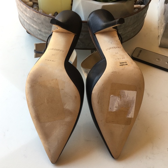 Burberry 🌸 Maria Leather Slingbacks - Picture 7 of 9